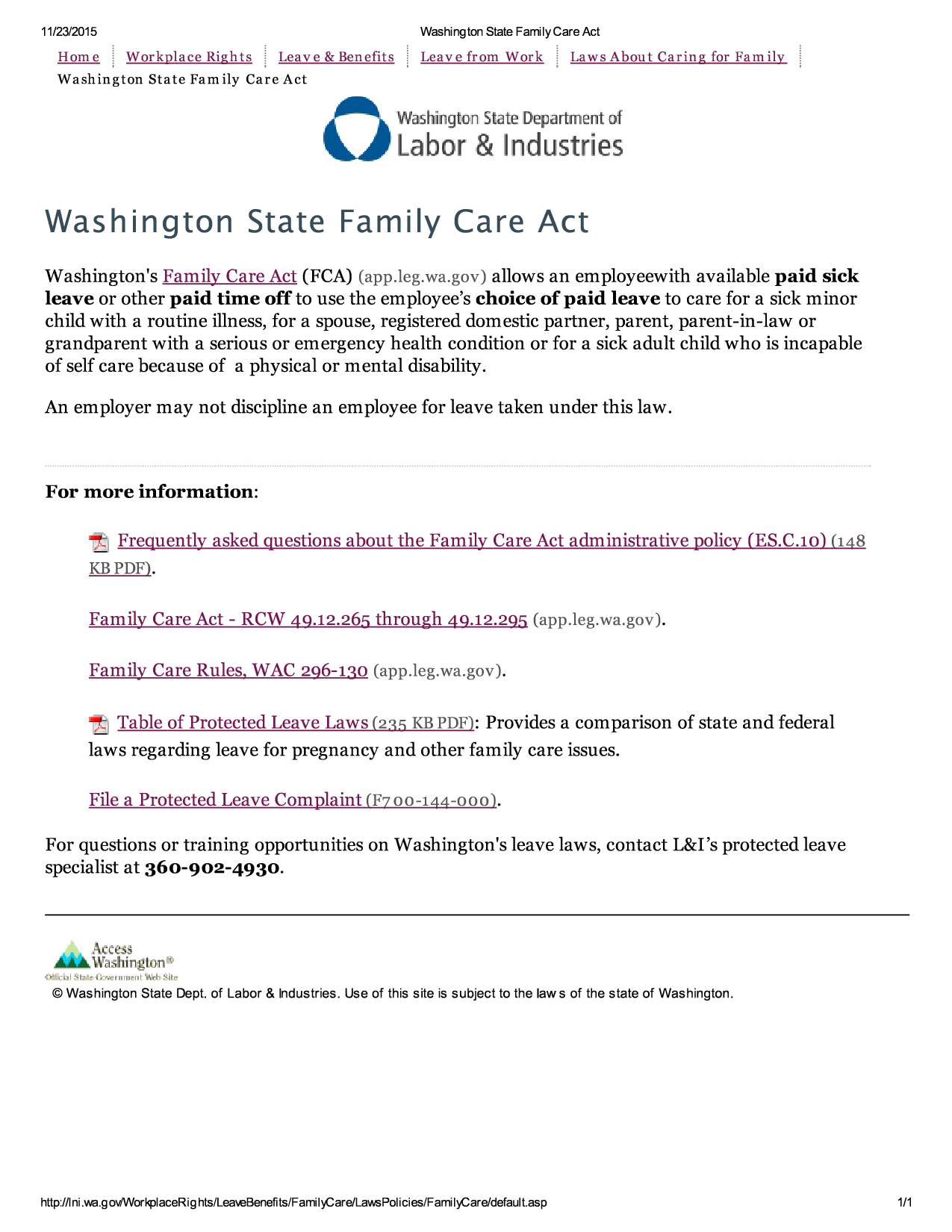 family-care-act